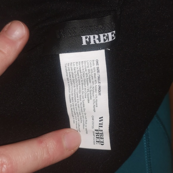 Wilfred Free Wool/Alpaca Knit Lined Knit Beanie in Purple - Picture 5 of 5